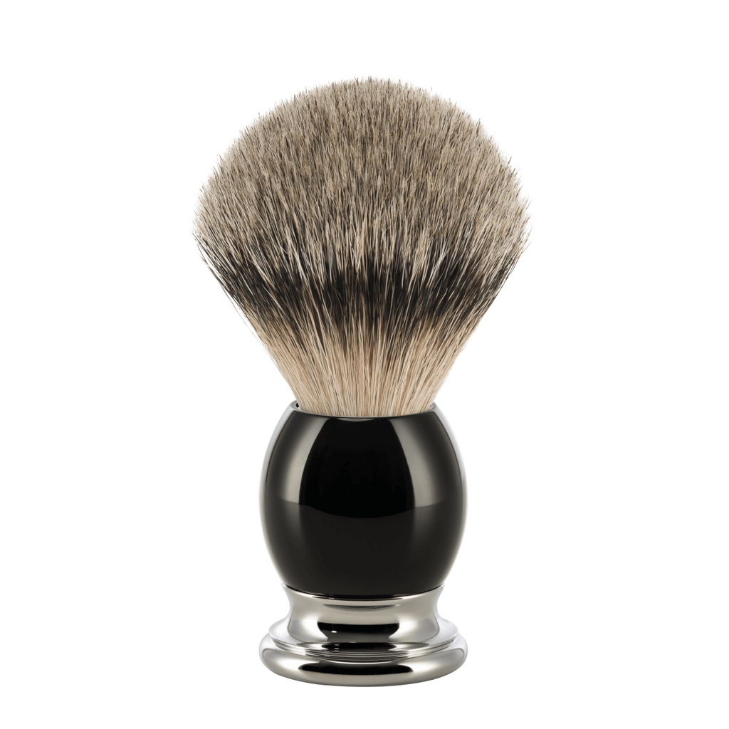 ミューレ SOPHIST シェービングブラシ/ブラックレジン/シルバーチップバジャー(93K44)-1