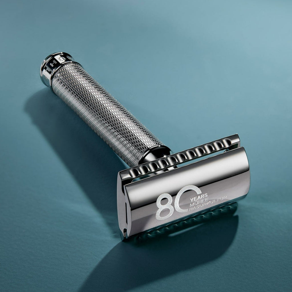 ミューレ TRADITIONAL 80周年記念特別モデル ステンレススチール両刃カミソリ(R89J80)-1