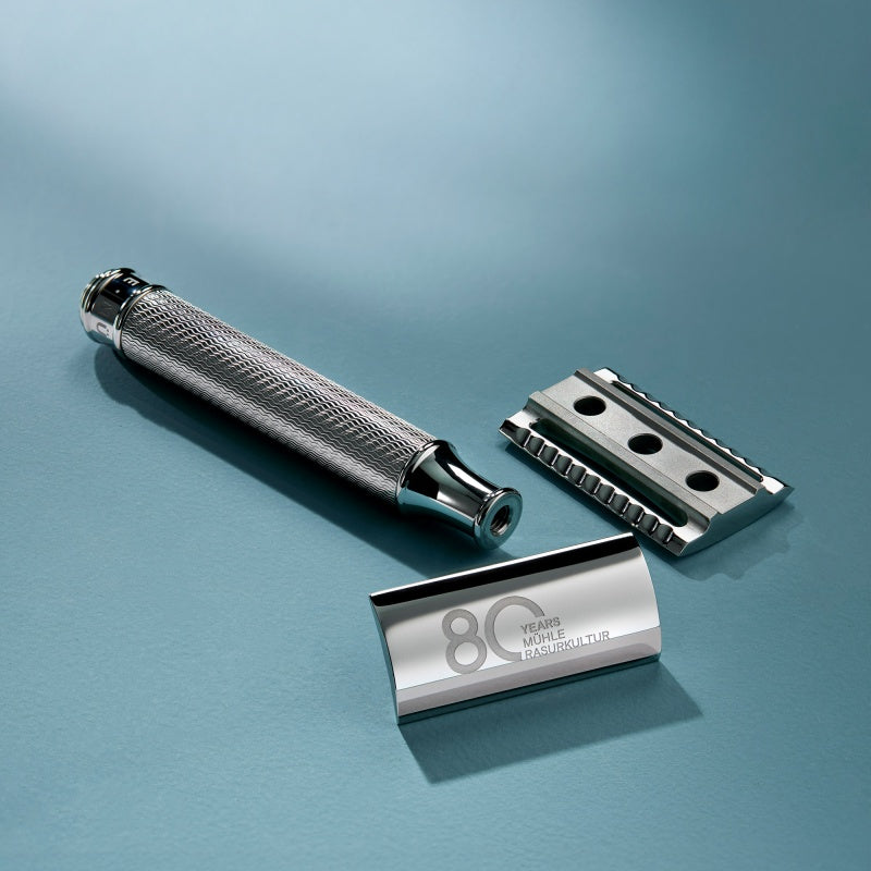 ミューレ TRADITIONAL 80周年記念特別モデル ステンレススチール両刃カミソリ(R89J80)-4