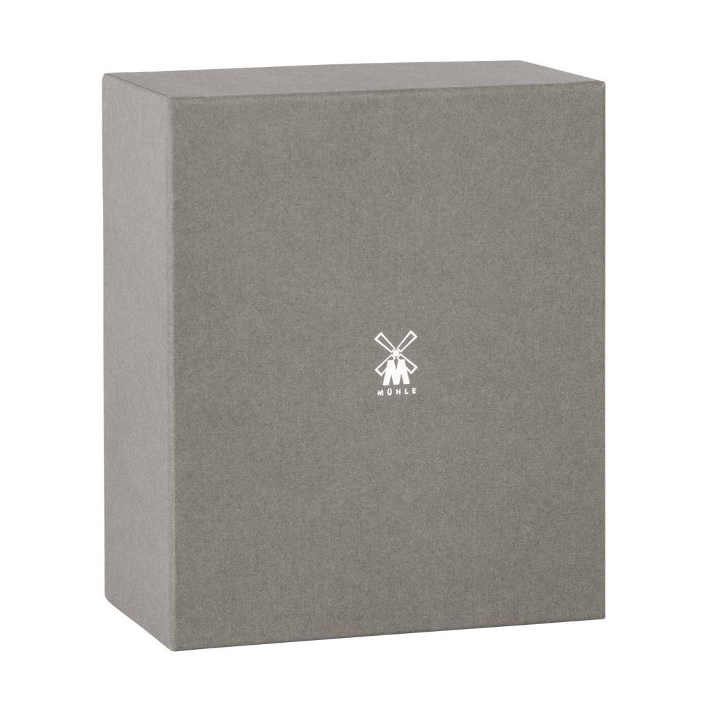 ミューレ RYTMO シェービングセット(Fusion) シェーンビングカップ付き/ペトロールブルーレジン/ブラックファイバー/替刃:Fusion (S21M228SF)-5