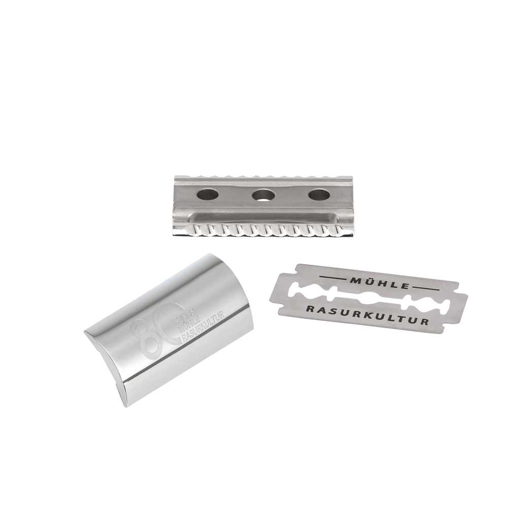 ミューレ TRADITIONAL 80周年記念特別モデル ステンレススチール両刃カミソリ(R89J80)-8