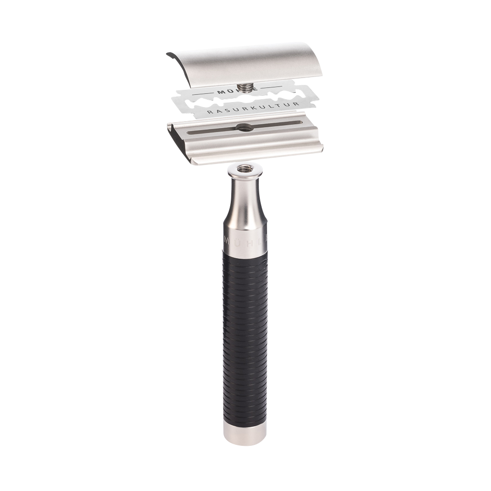 ミューレ ROCCA シェービングセット /ステンレススチール/シルバーチップバジャー/メタルブラック (S091M96SR)-4