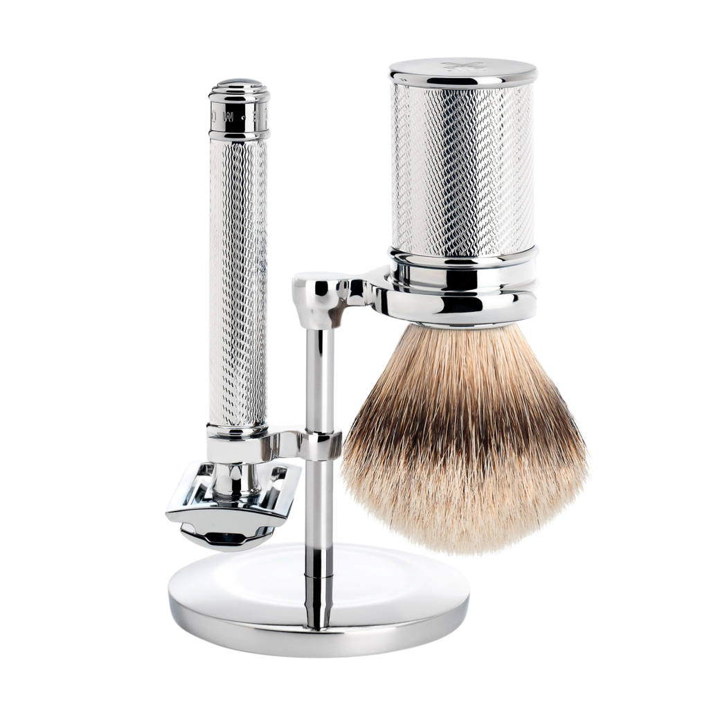 【NEW】ミューレ TRADITIONAL シェービングセット/メタル/シルバーチップファイバー/クローズドコム(S31M89SR)-1