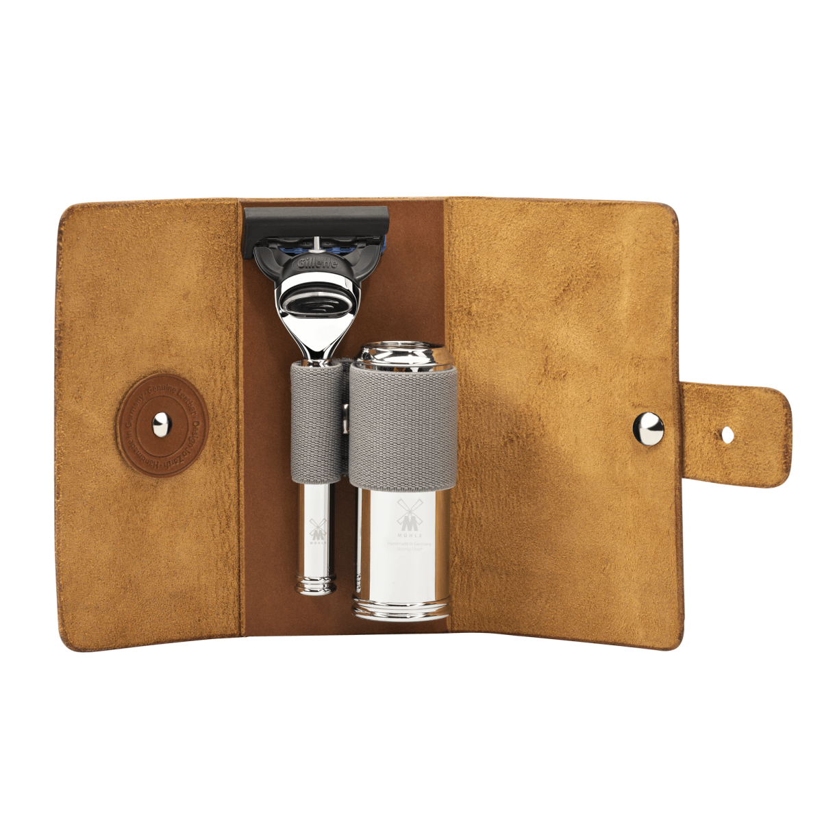 ミューレ トラベルシェービングキット(ブラウン)/Fusion対応 牛革 ミューレ トラベルシェービングキット(ブラウン)/Fusion対応 牛革